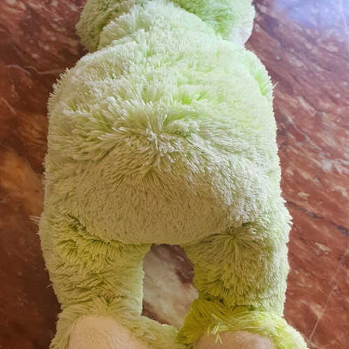 Plush Frog like new with colorful flower