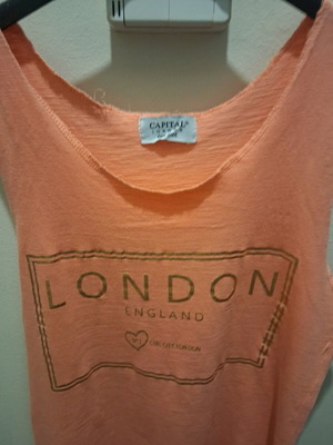 Capital blouse used, orange, one size