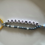 Handmade keychain with Alonissos name