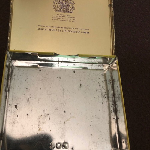 555 Tin Used Tobacco Box - Made in London