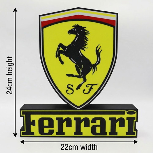 Ferrari logo new decorative 22x24 cm