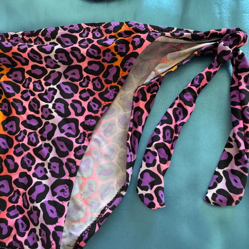 Shein bikini used, colorful purple, size M