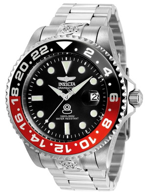 Часовник Invicta Grand Diver нов, черен и червен