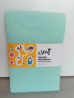 Ciraf baby sheet and pillowcase set, new, 100% cotton
