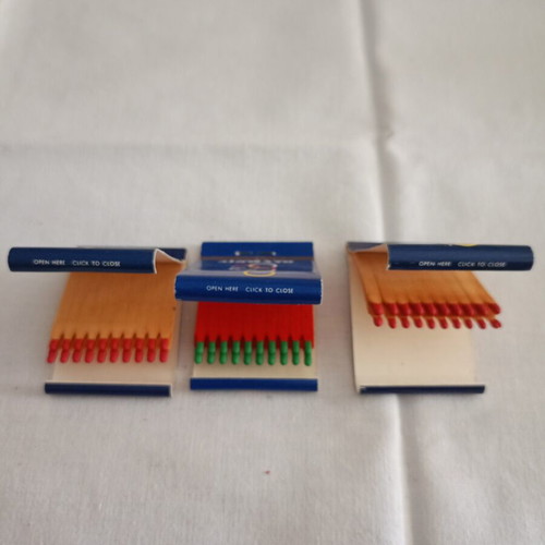 Vintage Olympic Airways matchbooks, set of 3, unstruck