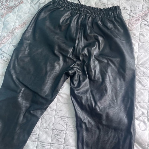 Leather pants like new, size M, black