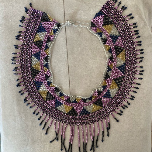 Women's handmade necklace from Mexico like new, multicolored