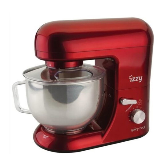 Izzy Spicy Red S-986 Kitchen Machine 800W with Stainless Steel Bowl 5.2lt like new