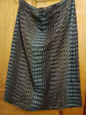 Skirt for plus size women straight cut like new, black and brown, 7XL