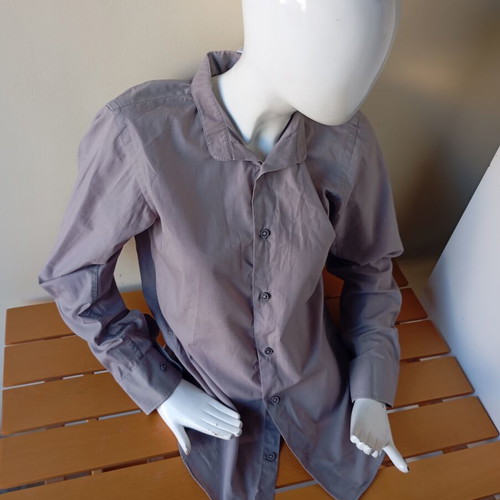Ovs Fashion men's gray long-sleeve shirt like new, size S