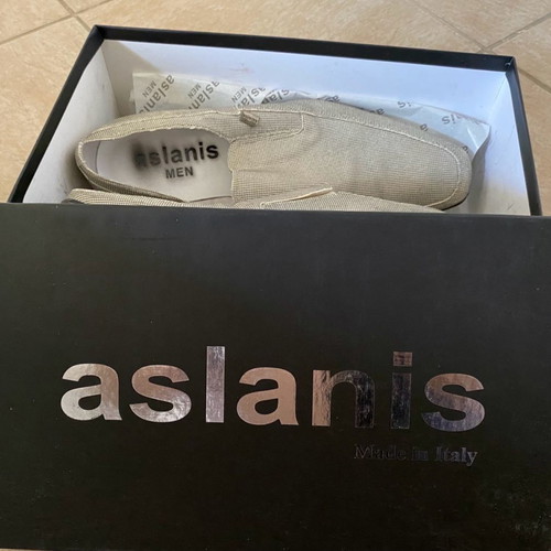 Aslanis shoes used, size 43, gray loafers