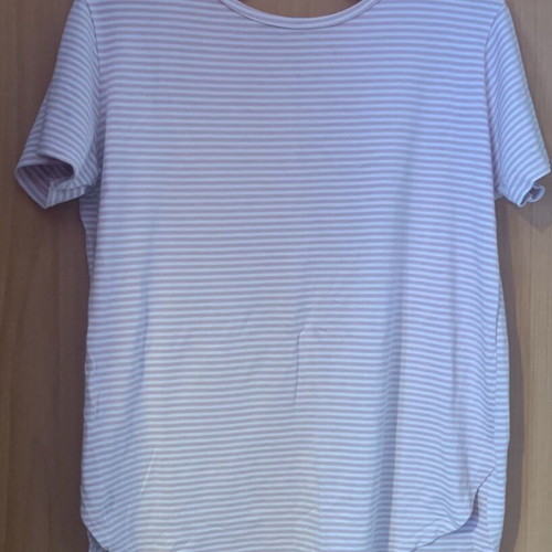 Blouse used white and pink one size