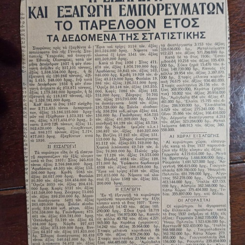 Prewar newspaper clippings like new, set from 1938