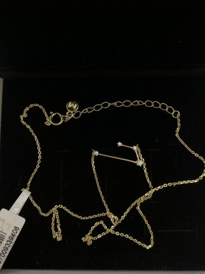 Zodiac Aries Jewelry 9.25 with Fine Chain, Gold Color