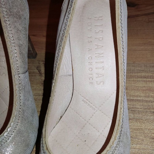 Hispanitas leather pumps beige-gold like new, size 36