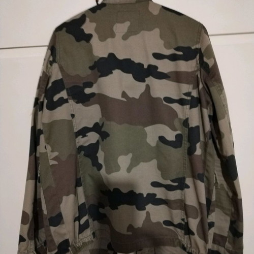 Pull and Bear women's jacket used military style size M to Large green