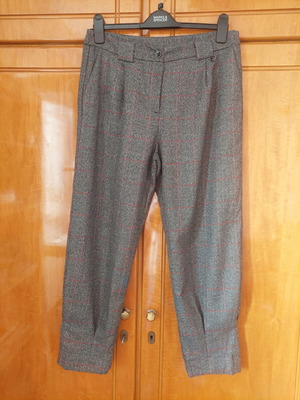 ALE checked pants like new, gray with red, size XL