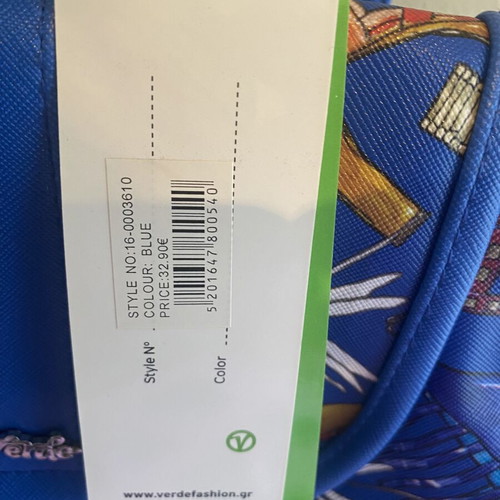 Verde backpack new, blue
