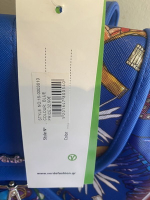 Verde backpack new, blue