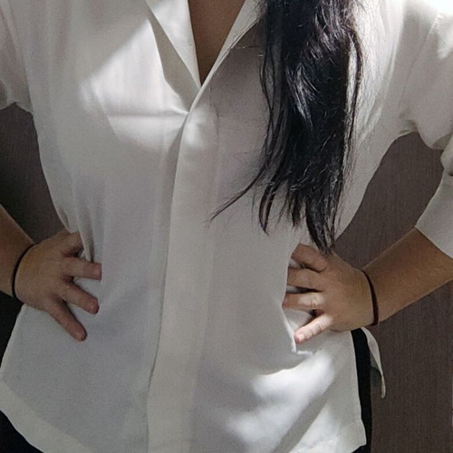 White shirt XL-XXL like new, 3/4 sleeve, soft fabric