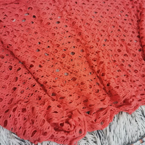 Killer Loop denim skirt like new with coral blouse gift