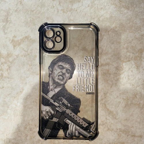 iPhone 11 case like new with ScarFace design