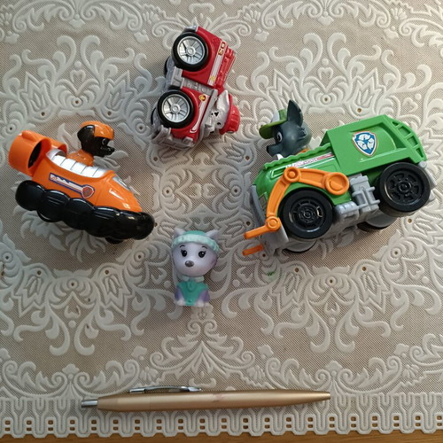 Paw Patrol toy cars, set of 4