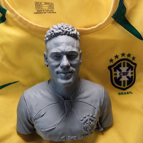 Neymar 3D printed bust like new, Brazil jersey design
