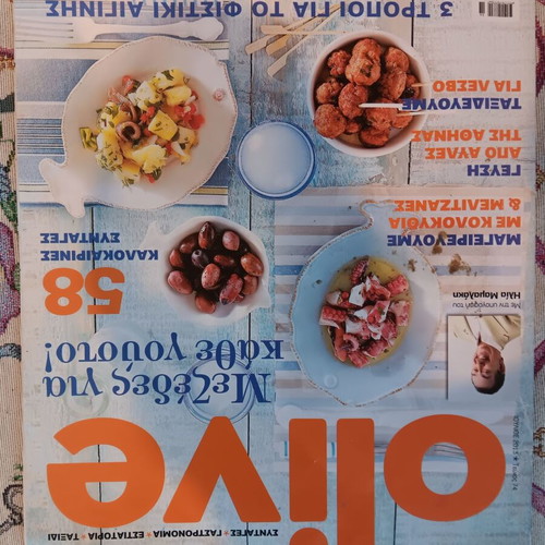 Cookbooks and magazines used for kitchen