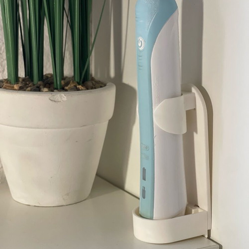 Electric toothbrush holder like new, plastic, set of 3 pieces