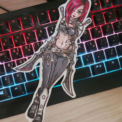 League of Legends Katarina handmade sticker made to order