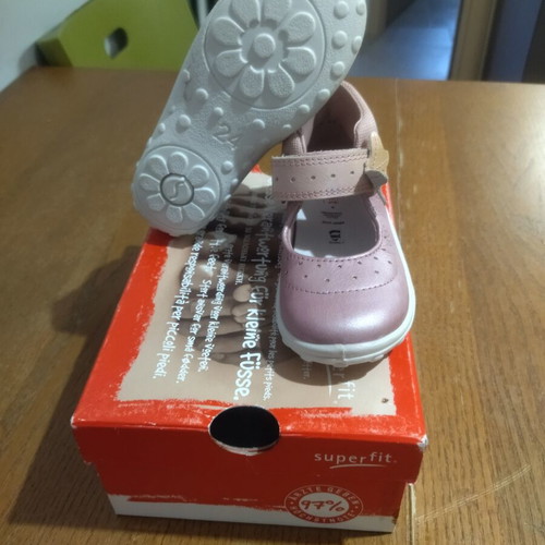 Superfit Ballerina Shoes Size 24 Like New, Pink Leather