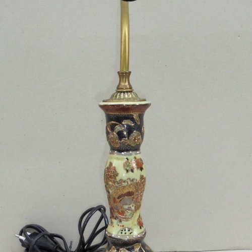 Satsuma table lamp with checked wiring