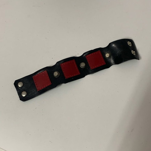 Leather punk handmade bracelet used