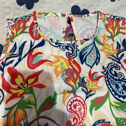 Dress new, colorful, viscose, size XL
