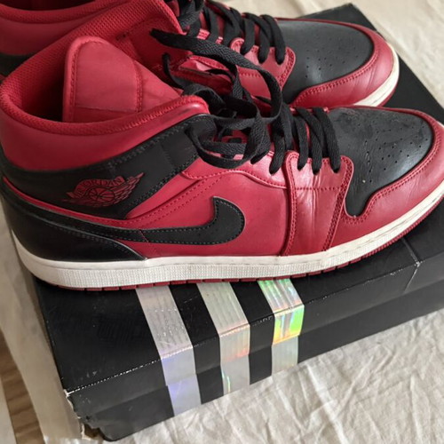 Jordan 1 High sneakers, red, size 45