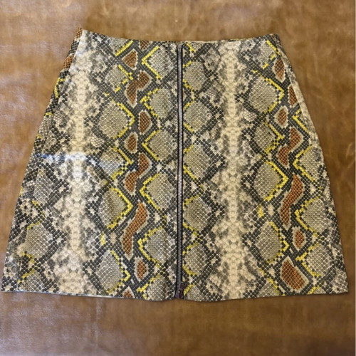 BSB mini skirt faux leather with snake skin effect like new