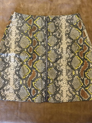 BSB mini skirt faux leather with snake skin effect like new