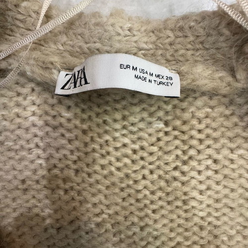 Zara long beige cardigan like new, size M
