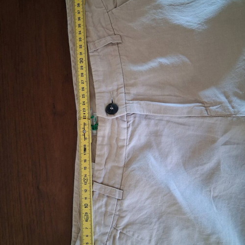Benetton linen blend pants beige used, size XXL