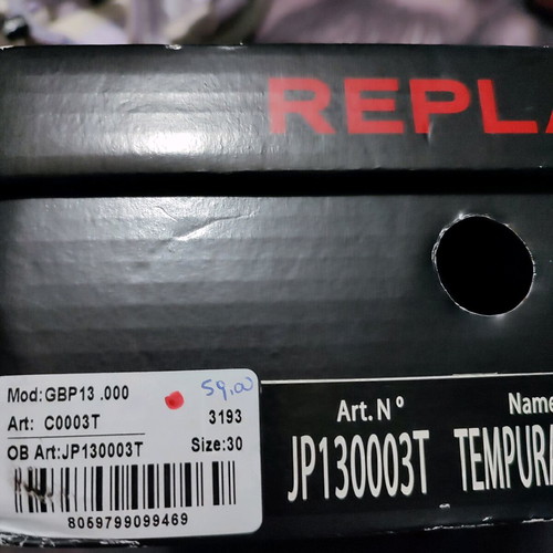 Replay sandals size 30 like new, white and purple
