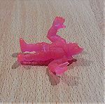  Εξωγήινος Muscle Dinosauro διάφανη ροζ λαστιχένια φιγούρα