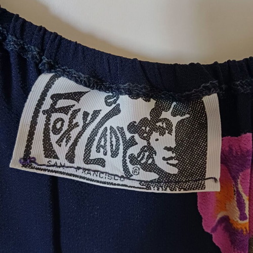 Foxylady summer dress size small like new, black multicolor