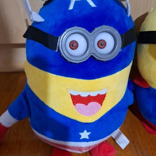 Minions plush toys used, set of 2 superheroes
