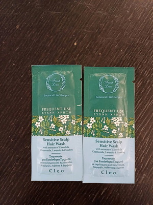 Fresh Line shampoo samples for sensitive scalp new
