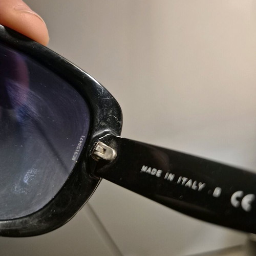 Chanel 5131-H sunglasses used, black with silver logo