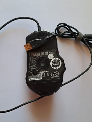 Zeroground Kennyo 2.0 gaming mouse like new, USB port, RGB lighting