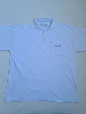 Puma Athletic Wear men's vintage 90s Y2K cotton polo shirt XXL white