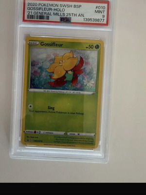 Pokemon Card Gossifleur PSA 9 Mint 2020 Swsh BSP 25th Anniversary