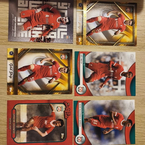 Liverpool team cards like new